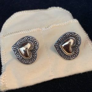 Vintage Gold and Silver James Avery Earrings
